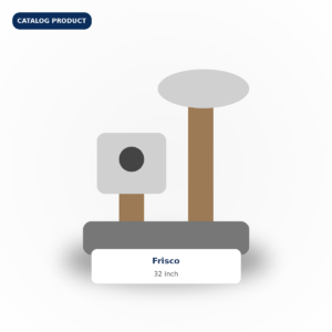 Frisco 32-Inch Cat Tree Condo – Gray